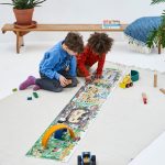 Kids playing with ZIGZAG Book Vehicles
