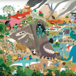 Detail of ZIGZAG Dinosaurs Book